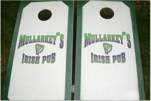 Custom Pub or Bar Cornhole Boards with Eight (8) Standard Bags Custom Pub or Bar Cornhole Boards with Eight (8) Standard Bags